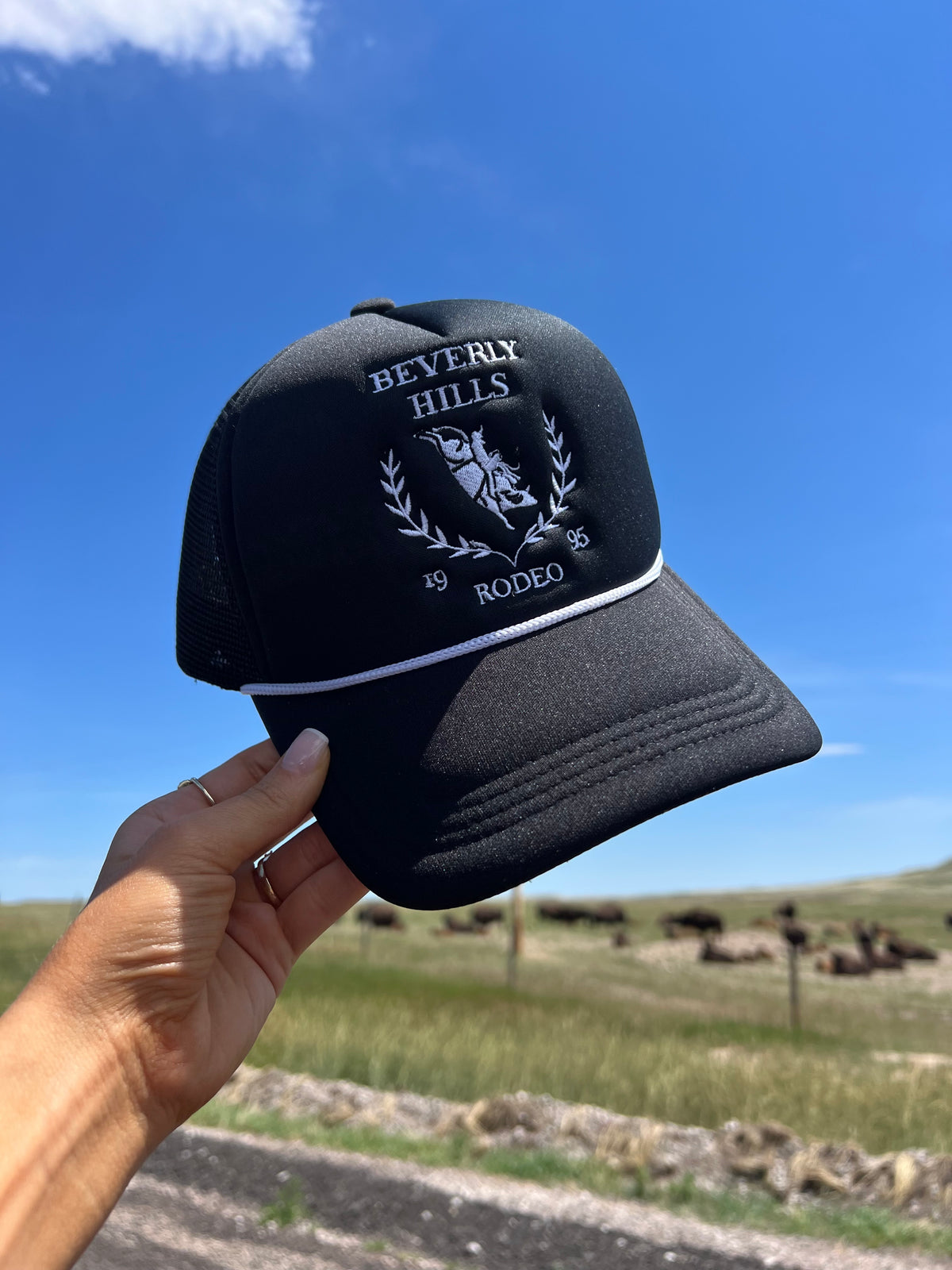 Beverly Hills Rodeo™️ Trucker Hat Black/White