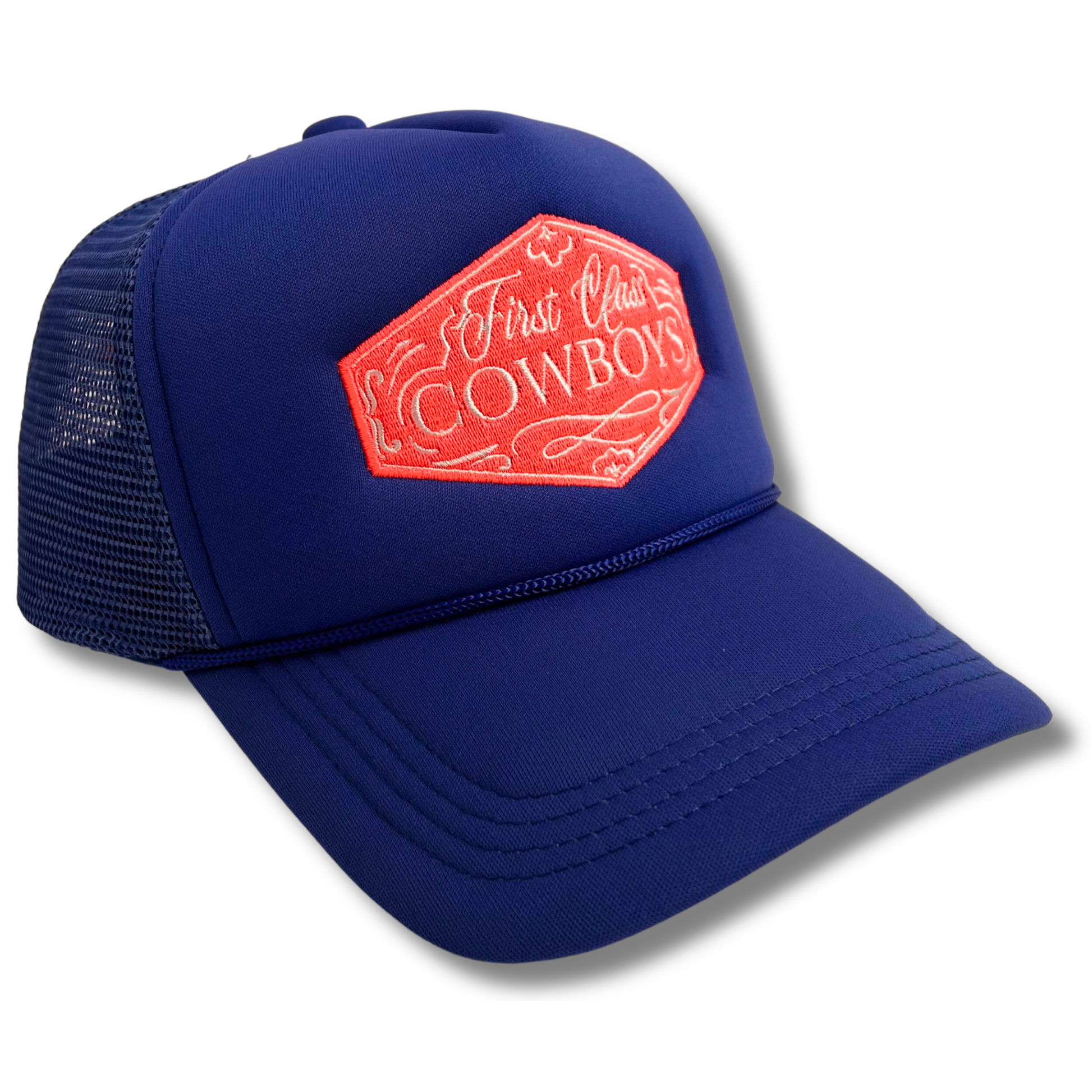 First Class Cowboys™️ Electric Blue Trucker Hat