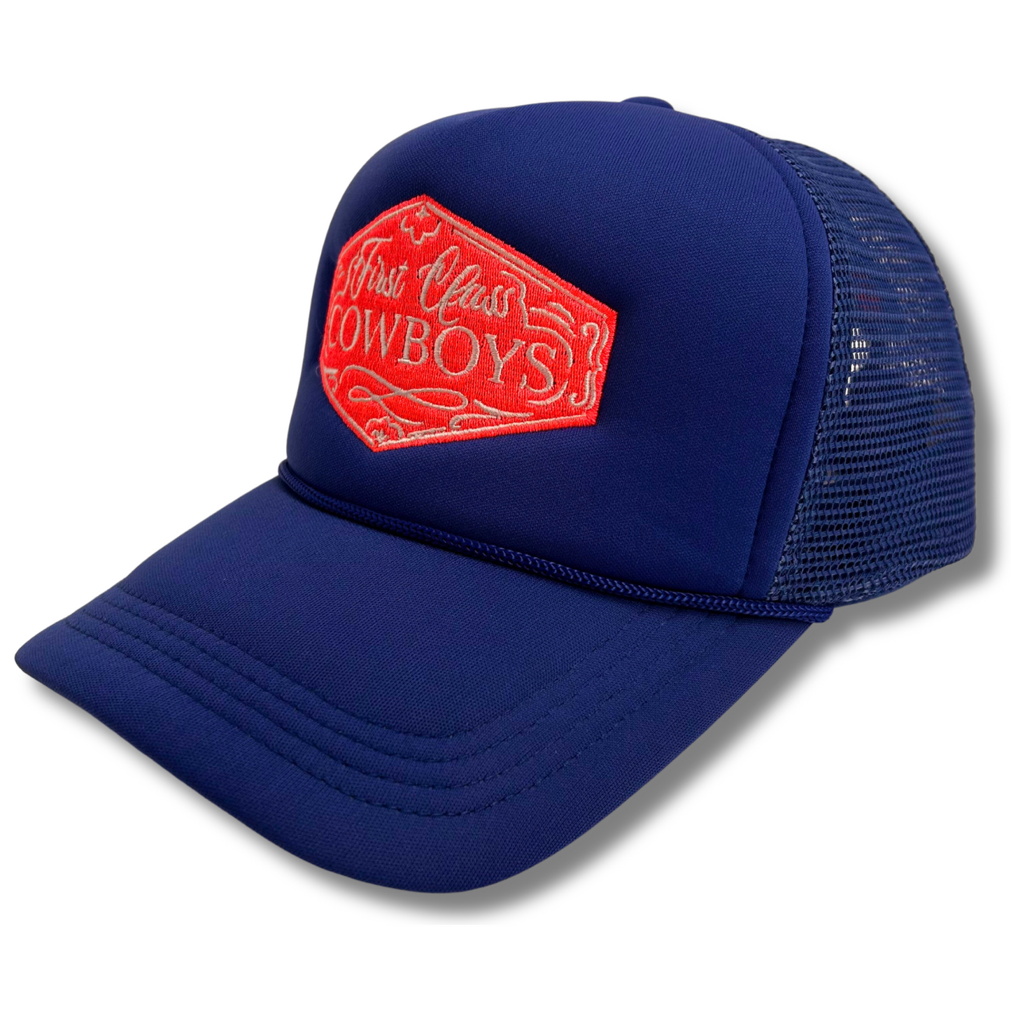 First Class Cowboys™️ Electric Blue Trucker Hat