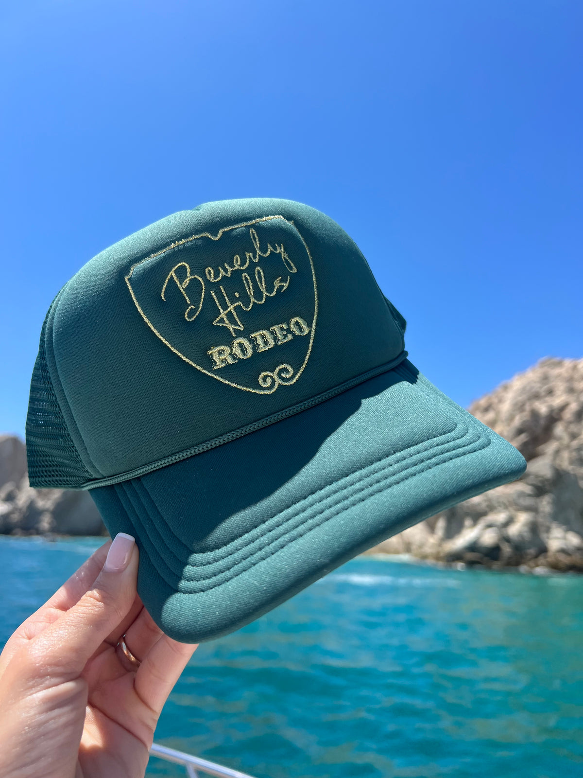 Beverly Hills Rodeo™ Trucker Hat Green/Gold