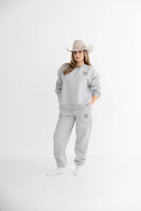 Beverly Hills Rodeo™️ Sweatshirt & Sweatpant Set Dark Grey Marl